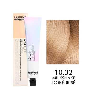 Tinte L'Oréal Professionnel Dia Light, Color: 10.32 - Milkshake Oro Claro-Perlado