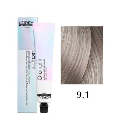 Tinte L'Oreal Professionnel Dia Light, Color: 9.1 - Milkshake Ash.