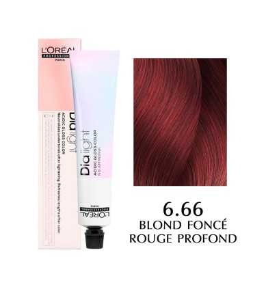 L'Oréal Professionnel Dia Light Hair Dye, Colour : 6.66 - Deep Red Dark Blonde
