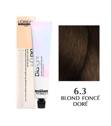 L'Oréal Professionnel Dia Light Hair Dye, Couleur : 6.3 - blond foncé doré.