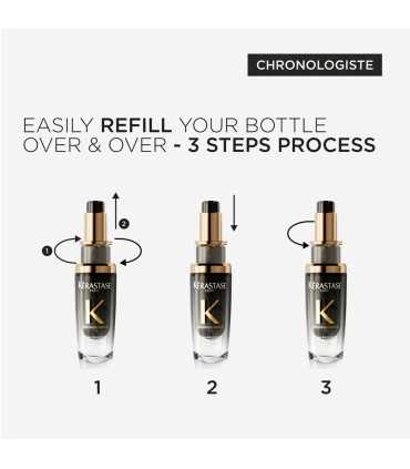 Масло-парфюм Kerastase Chronologiste Refillable Oil - инструкция по перезаправке