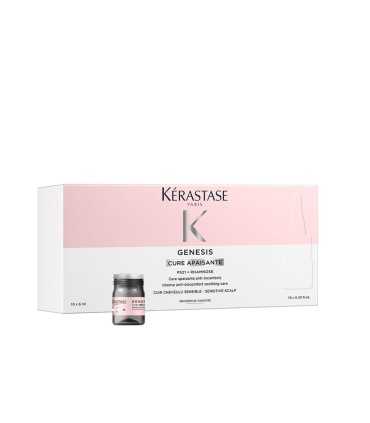Kérastase Genesis Cure Trattamento Anti-Chute per la Caduta dei Capelli con Aminexil, Confezione da 10 Pezzi
